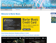 Tablet Screenshot of marlermusiccenter.com